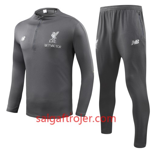 Liverpool Sweatshirt Dragt Grå 2018-2019 Liverpool Sweatshirt Dragt Grå 2018-2019